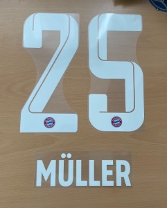 Müller 25 오피셜 마킹 네임세트 / 바이에른 뮌헨 홈 2021/23