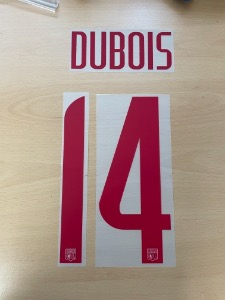 DUBOIS 14 오피셜 마킹 네임세트 / 리옹 Lyon 홈 2021/22 (UEL)