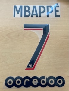 MBAPPE’ 7 오피셜 마킹 네임세트 / PSG 4th 2021/22 (Ligue 1)