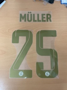 Müller 25 오피셜 마킹 네임세트 / 바이에른 뮌헨 어웨이 2022/23