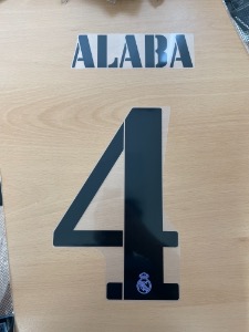 ALABA 4 오피셜 마킹 네임세트 / 레알마드리드 홈/어웨이 2022/23 (UCL)