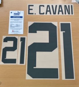[Last 1] E. CAVANI 21 오피셜 마킹 네임세트 / 우루과이 홈,어웨이 2022/23