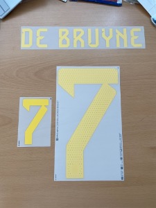 DE BRUYNE 7 오피셜 마킹 네임세트 / 벨기에 홈 2022/23