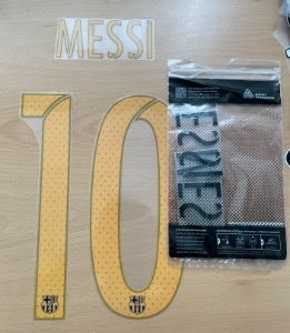 Messi 10 오피셜 마킹 네임세트 / FC 바르셀로나 홈 선수지급용 2015/17 (재생산판)