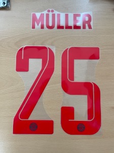 Müller 25 오피셜 마킹 네임세트 / 바이에른 뮌헨 서드 2022/23