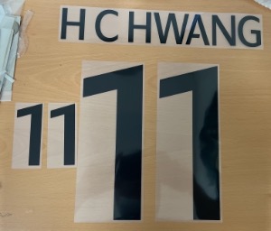 H C HWANG 11 (황희찬) 오피셜 마킹 네임세트 / 대한민국 홈 2022/23