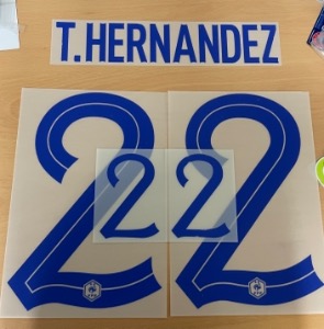 T.HERNANDEZ 22 오피셜 마킹 네임세트 / 프랑스 어웨이 2022/23