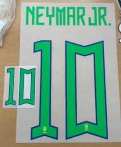 Neymar JR 10 오피셜 마킹 네임세트 / 브라질 홈 2022/23 (RTV PRINT)