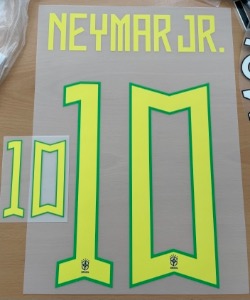 Neymar JR 10 오피셜 마킹 네임세트 / 브라질 어웨이 2022/23 (RTV PRINT)