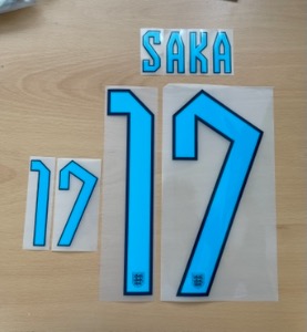 SAKA 17 오피셜 마킹 네임세트 / 잉글랜드 어웨이 2022/23