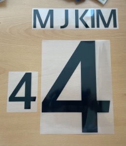 M J KIM 4 (김민재) 오피셜 마킹 네임세트 / 대한민국 홈 2022/23