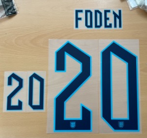 FODEN 20 오피셜 마킹 네임세트 / 잉글랜드 홈 2022/23