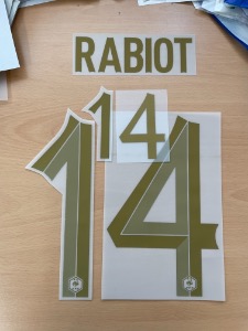 [Last 1!] RABIOT 14 오피셜 마킹 네임세트 / 프랑스 홈 2022/23