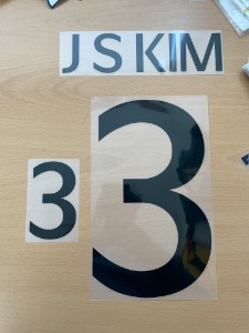[Clearance SALE] J S KIM 3 (김진수) 오피셜 마킹 네임세트 / 대한민국 홈 2022/23