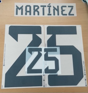 [Clearance SALE] MARTINEZ 25 오피셜 마킹 네임세트 / 아르헨티나 홈 2022/23 (Dekographics Official Nameset)