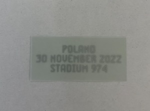 카타르 월드컵 Qatar Worldcup 2022 Official MDT for 아르헨티나 어웨이 Argentina Away [VS Poland] [Dekographics Official Product]