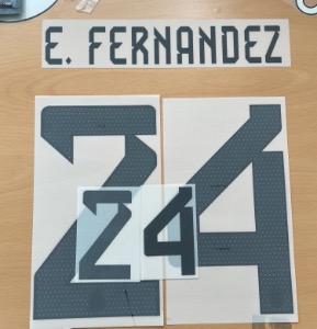 [Clearance] E.FERNANDEZ 24 오피셜 선수지급용마킹 네임세트 / 아르헨티나 홈 2023  (Nobletranssfer Player Issue 3 Star Nameset)