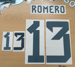 [few stock] ROMERO 13 오피셜 선수지급용마킹 네임세트 / 아르헨티나 홈 2023 (Noble Transfer Player Issue 3Star Nameset)