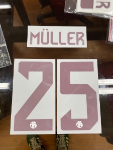 [Clearance] Müller 25 오피셜 마킹 네임세트 / 바이에른 뮌헨  서드 2023/24