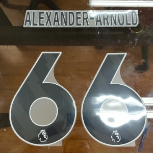 [Clearance Sale] ALEXANDER-ARNOLD 66 오피셜 프리미어리그 플레이어사이즈 마킹 네임세트 (네임블록) / 리버풀 어웨이 2023/24