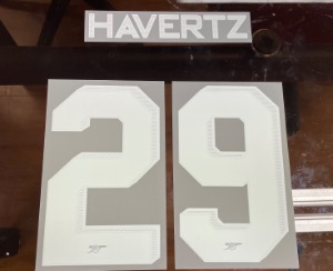 [Clearance] HAVERTZ 29 오피셜 챔피언스리그 FA컵 카라바오컵 마킹 네임세트 / 아스날 서드 2023/24