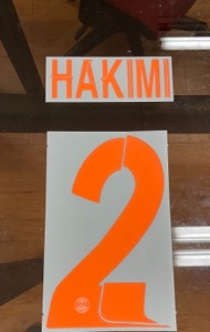 HAKIMI 2 오피셜 마킹 네임세트 / PSG 서드 2023/24 (UCL)