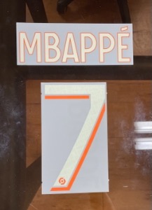 MBAPPÉ 7 오피셜 마킹 네임세트 / PSG  서드 2023/24 (LIGUE 1)