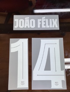JOÃO FÉLIX 14 오피셜 마킹 네임세트 / FC 바르셀로나 홈 컵대회용 선수지급용 2023/24