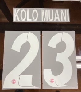 KOLO MUANI 23 오피셜 마킹 네임세트 / PSG  홈 2023/24 (UCL)