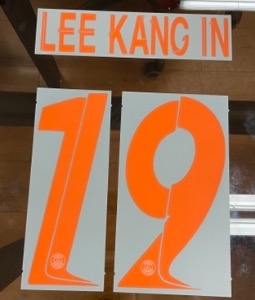 LEE KANG IN 19 오피셜 마킹 네임세트 / PSG  서드  2023/24 (UCL)