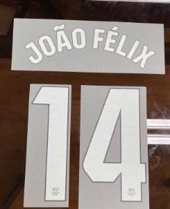 JOÃO FÉLIX 14 오피셜 마킹 네임세트 / FC 바르셀로나 홈 라리가용 선수지급용 2023/24