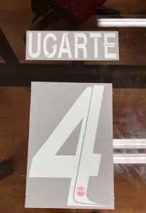 [PSG Clearance] UGARTE 4 오피셜 마킹 네임세트 / PSG  홈 2023/24 (UCL)