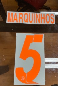 MARQUINHOS 5 오피셜 마킹 네임세트 / PSG  서드 2023/24 (UCL)