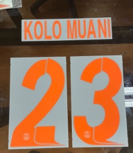 [Only 1Set] KOLO MUANI 23 오피셜 마킹 네임세트 / PSG  서드 2023/24 (UCL)