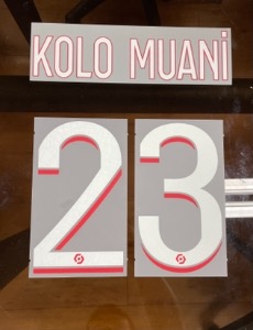 [PSG Clearance] [Only 1Set] KOLO MUANI 23 오피셜 마킹 네임세트 / PSG  홈 2023/24 (LIGUE 1)
