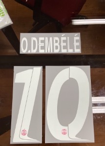 O.DEMBELE 10 오피셜 마킹 네임세트 / PSG  홈 2023/24 (UCL)