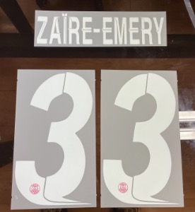 ZAIRE-EMERY 33  오피셜 마킹 네임세트 / PSG  홈 2023/24 (UCL)