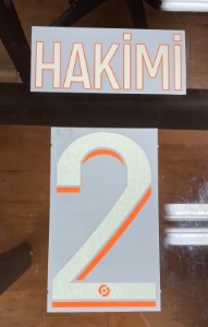 [Only 1 Set] HAKIMI 2 오피셜 마킹 네임세트 / PSG  서드 2023/24 (LIGUE 1)