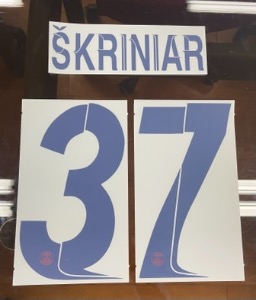 ŠKRINIAR 37 오피셜 마킹 네임세트 / PSG  어웨이 2023/24 (UCL)