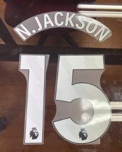 N.JACKSON 15 오피셜 마킹 네임세트  (네임블록) / 첼시 홈,어웨이 2023/24 (프리미어리그)