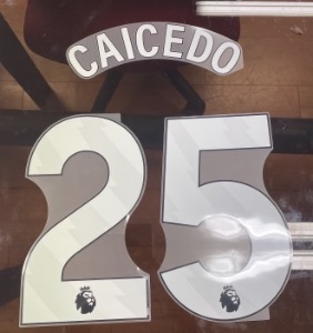 CAICEDO 25 오피셜 마킹 네임세트  (네임블록) / 첼시 홈,어웨이 2023/24 (프리미어리그)