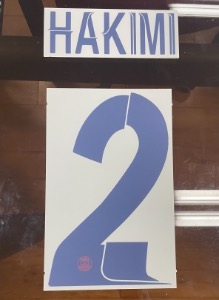 HAKIMI 2 오피셜 마킹 네임세트 / PSG  어웨이 2023/24 (UCL)
