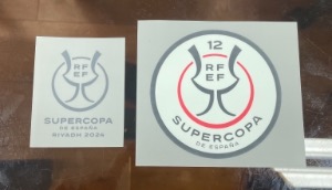 오피셜 수페르코파 Supercopa Final 2024 패치 &amp; 매치데이 트랜스퍼 / 레알마드리드 홈 2023/24