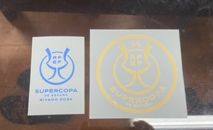 오피셜 수페르코파 Supercopa Final 2024 패치 &amp; 매치데이 트랜스퍼 / 바르셀로나 어웨이 2023/24