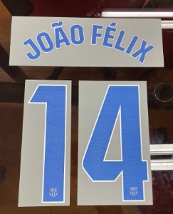 JOÃO FÉLIX 14 오피셜 마킹 네임세트 / FC 바르셀로나 어웨이 라리가용 선수지급용 2023/24