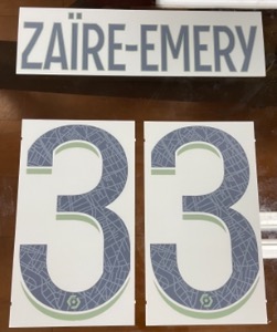 ZAIRE-EMERY 33 오피셜 마킹 네임세트 / PSG  4th 2023/24 (Ligue 1)
