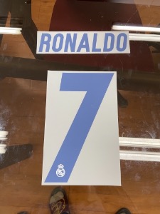 Ronaldo 7 오피셜 마킹 네임세트 / 레알마드리드 홈 2016/17 (2019년 재생산판)