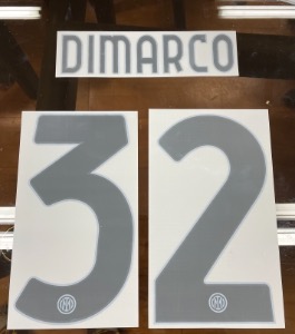[Few Stock]  DIMARCO 32 오피셜 마킹 네임세트 / 인터밀란 서드  2023/24