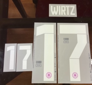 WIRTZ 17 오피셜 마킹 네임세트 / 독일 어웨이 2024/25