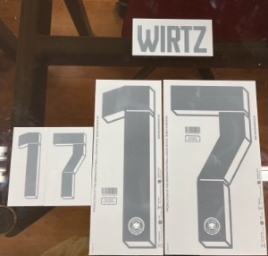 WIRTZ 17 오피셜 마킹 네임세트 / 독일 홈 2024/25